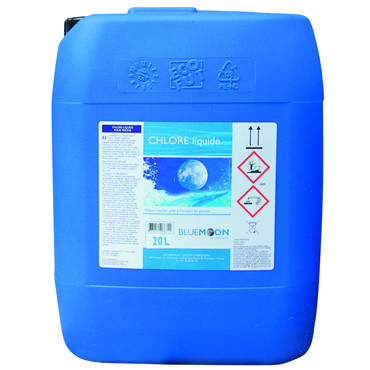 Chlore liquide non stabilisé bidon de 20 L - BLUEMOON /AQUALUX 